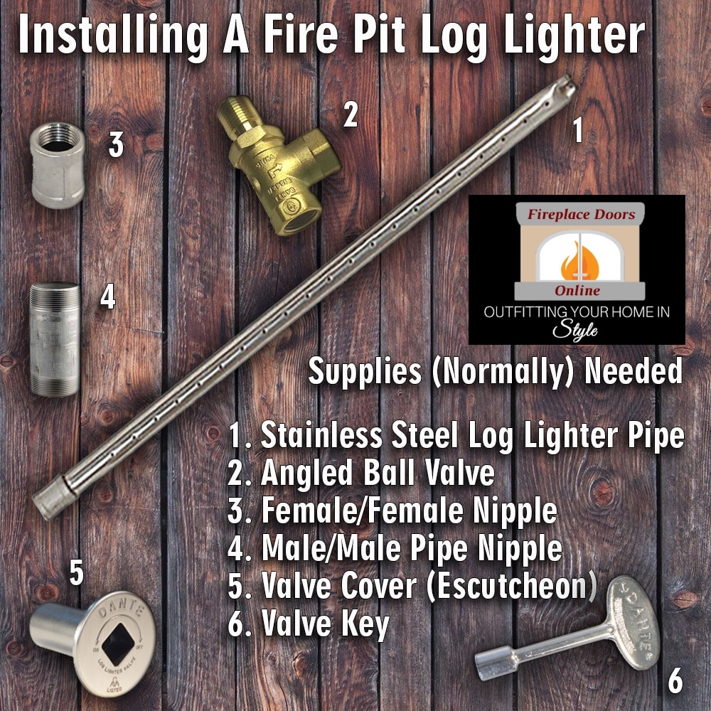 How To Install A Log Lighter In A Fire Pit