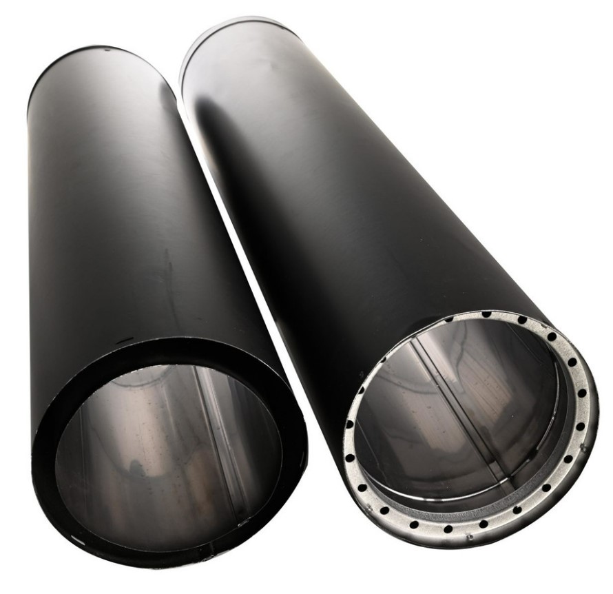 6'' DVL 29''-46'' Double-Wall Telescoping Black Stove Pipe