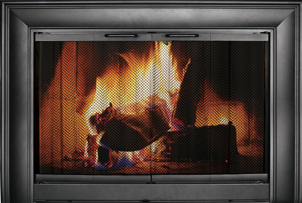  FCSOTSPS Fireplace Cover,45X34 in Leather Fireplace