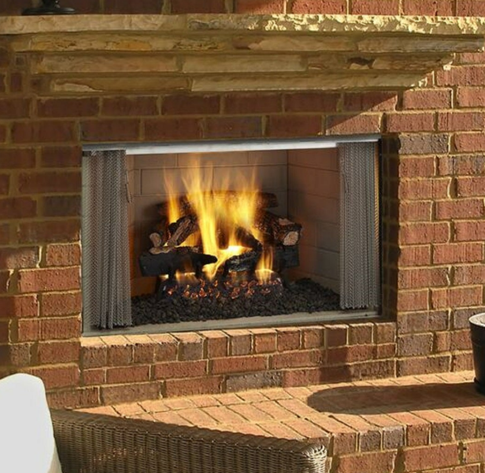 Villawood 36" Herringbone Outdoor Wood Fireplace | Outdoor Lifestyle ...