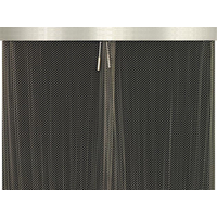 Fireplace Mesh Curtain Kit  Recessed Mesh and Valances