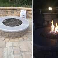 Ready to finish gas fire pit - completed!